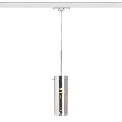 RENDL 3-circuit track system SANSSOUCI for 3-circuit tracks  chrome-tinted glass 230V LED E27 15W R12095 1