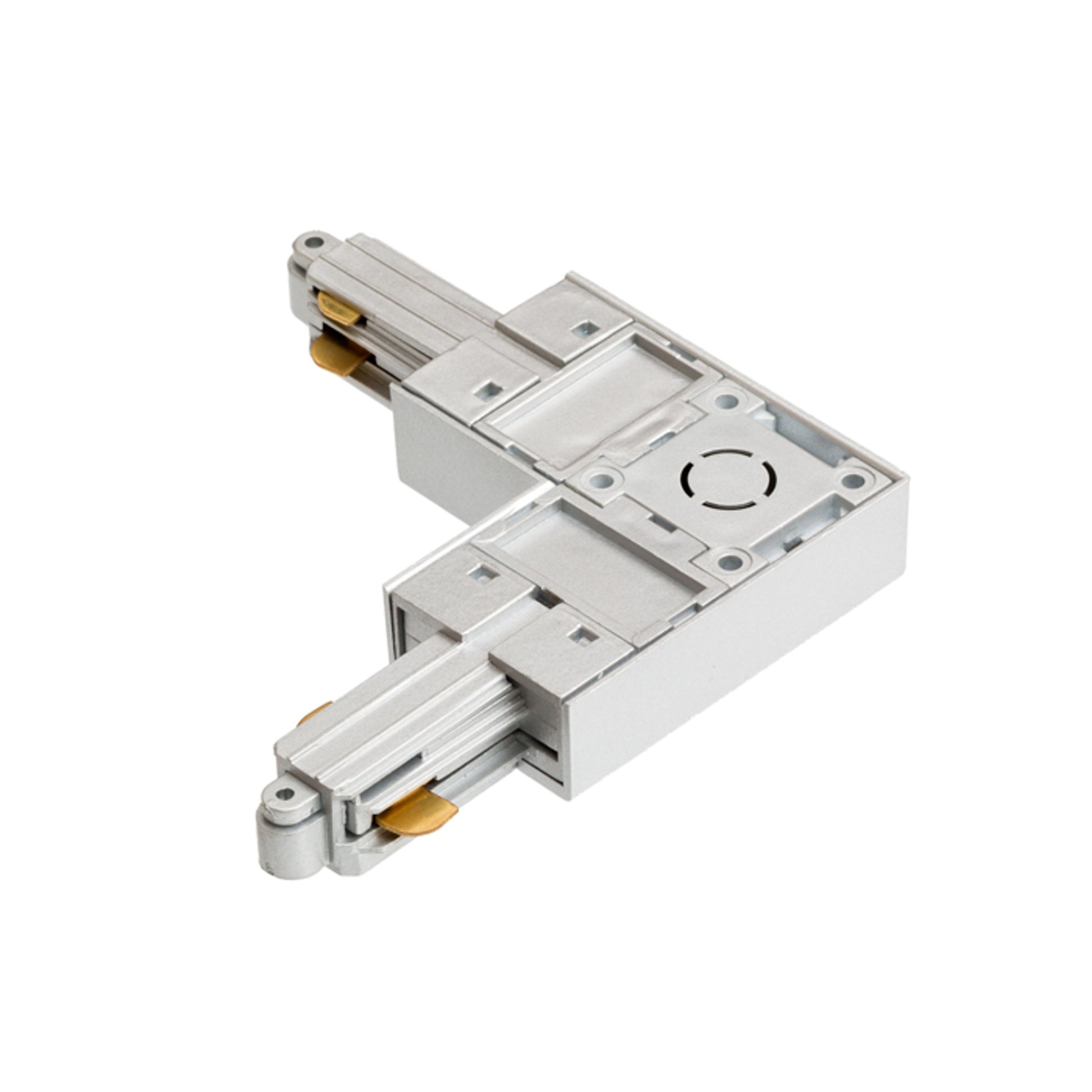 RENDL 1-circuit track system 1F L connector (outer polarity) silver grey  230V  R12268 2
