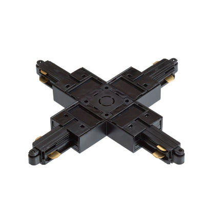 RENDL 1-circuit track system 1F X connector black 230V  R12279 2