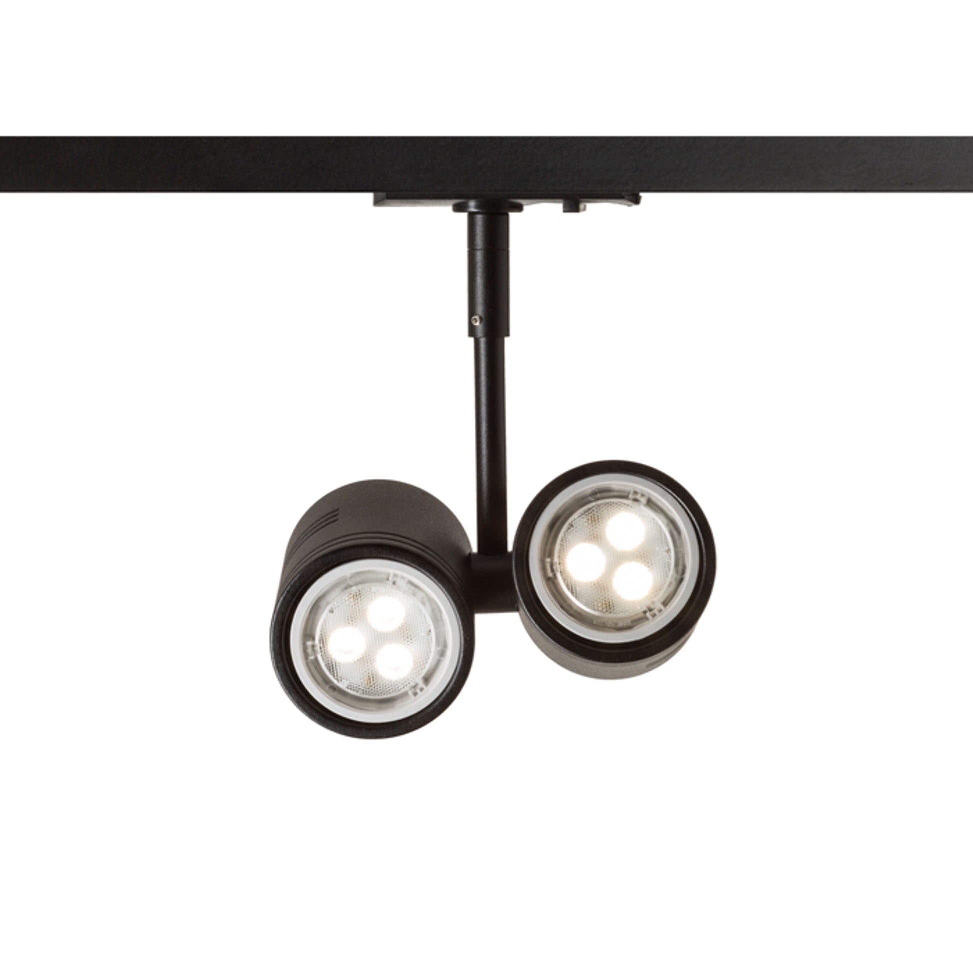 RENDL 1-circuit track system BEEBA II for 1-circuit tracks black  230V LED GU10 2x8W R12316 4