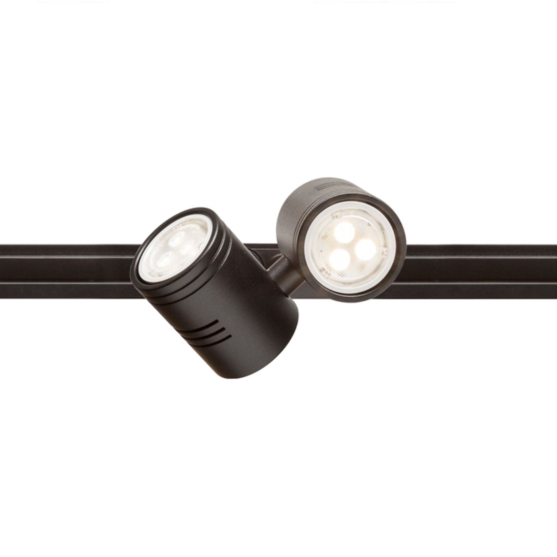RENDL 1-circuit track system BEEBA II for 1-circuit tracks black  230V LED GU10 2x8W R12316 6