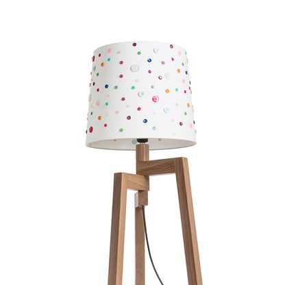 RENDL shades, shade bases, pendent sets DELISA 35/30 shade white buttons  max. 28W R12389 11