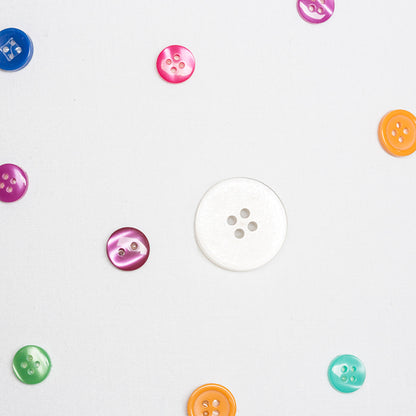 RENDL shades, shade bases, pendent sets DELISA 35/30 shade white buttons  max. 28W R12389 4
