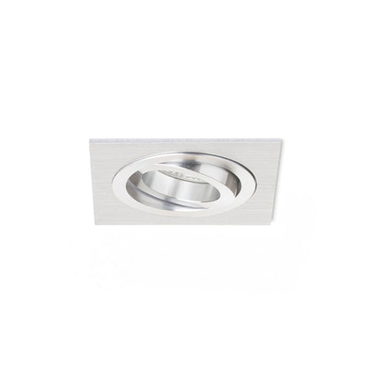 RENDL recessed light PASADENA GU10 SQ I recessed  brushed aluminum 230V LED GU10 7W R12709 10