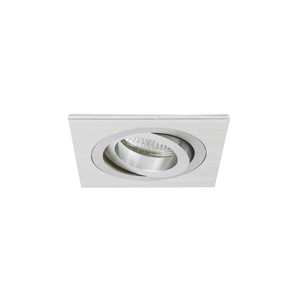 RENDL recessed light PASADENA GU10 SQ I recessed  brushed aluminum 230V LED GU10 7W R12709 5