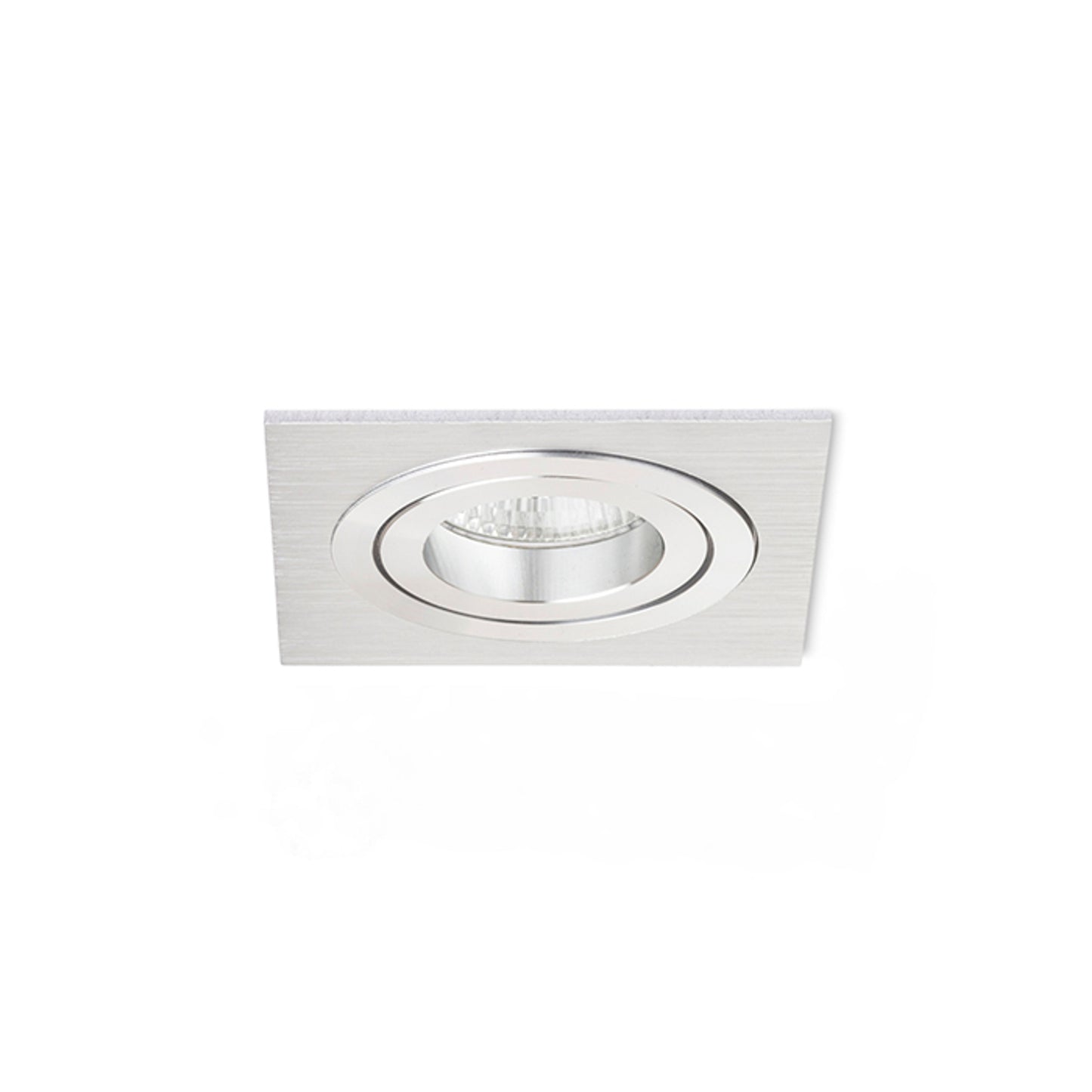 RENDL recessed light PASADENA GU10 SQ I recessed  brushed aluminum 230V LED GU10 7W R12709 8