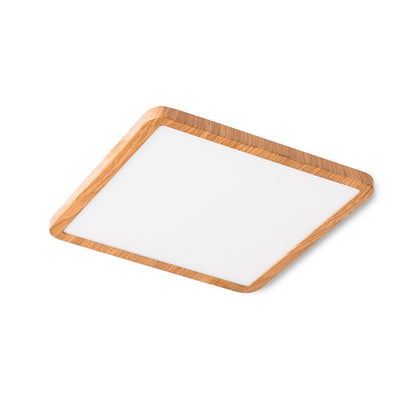 RENDL recessed light HUE SQ 17 recessed imitation beech 230V LED 18W 3000K R12784 1