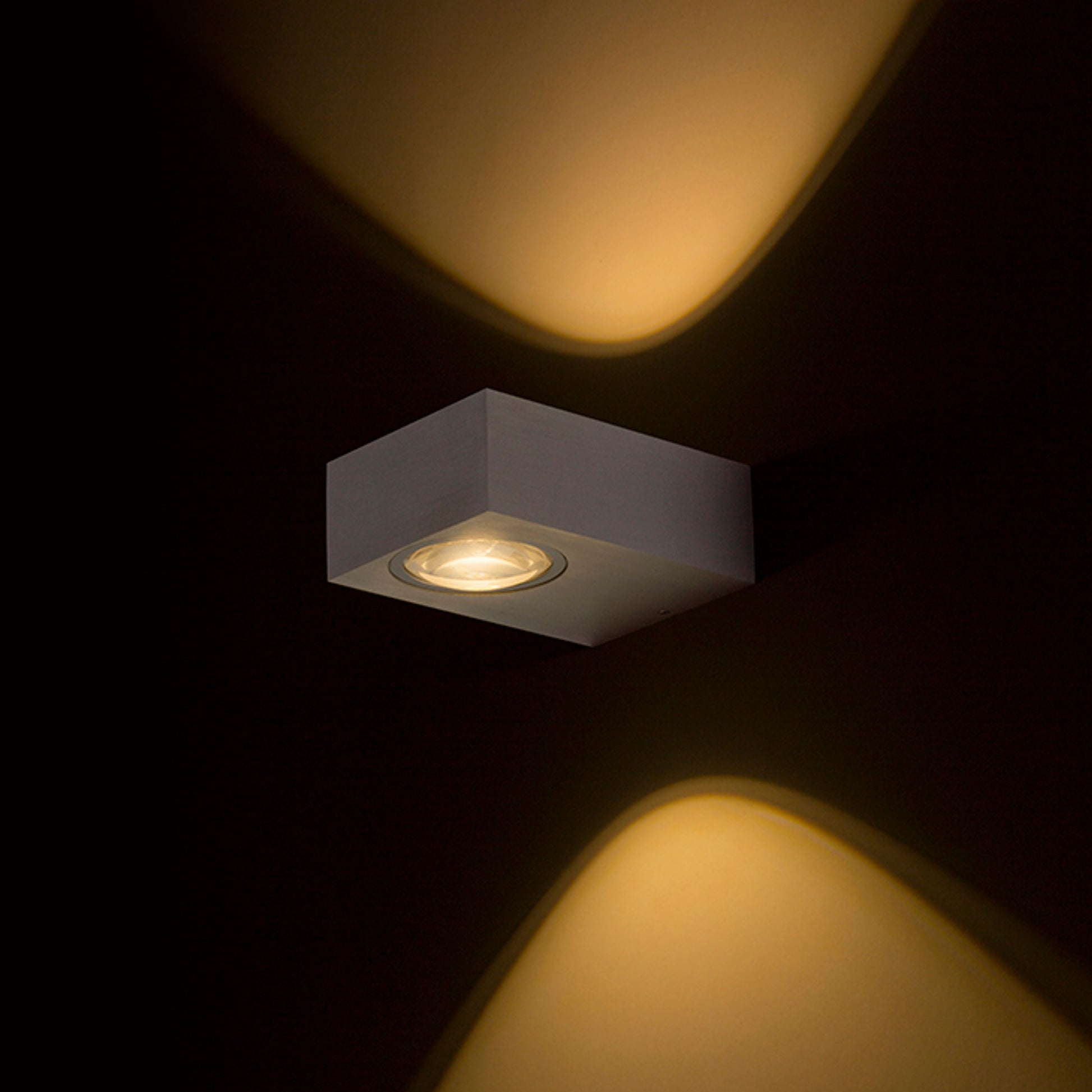 RENDL outdoor lamp KORSO II wall  brushed aluminum 230V LED 2x3W 120° IP54  3000K R12831 2