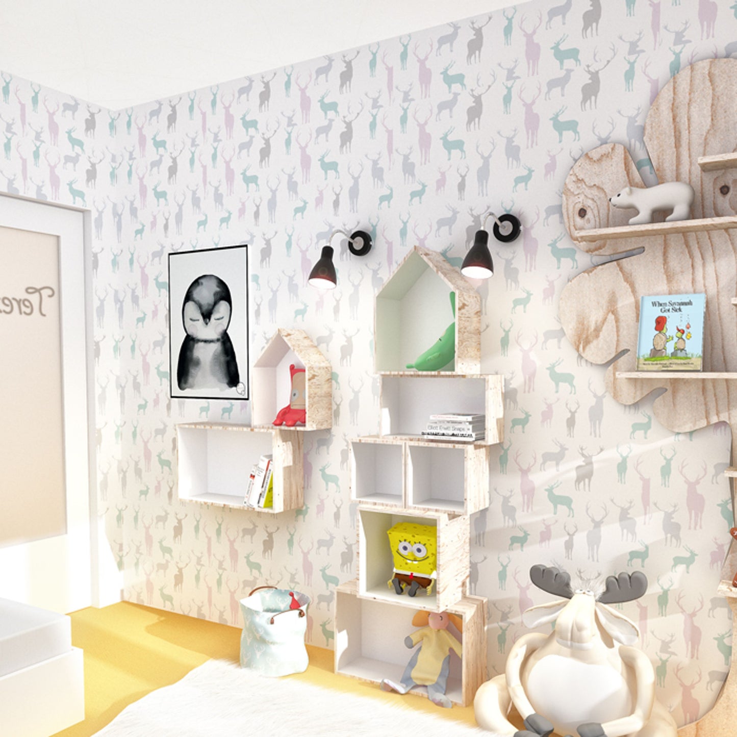 RENDL spotlight KAYA wall black matt nickel 230V E27 28W R12899 2