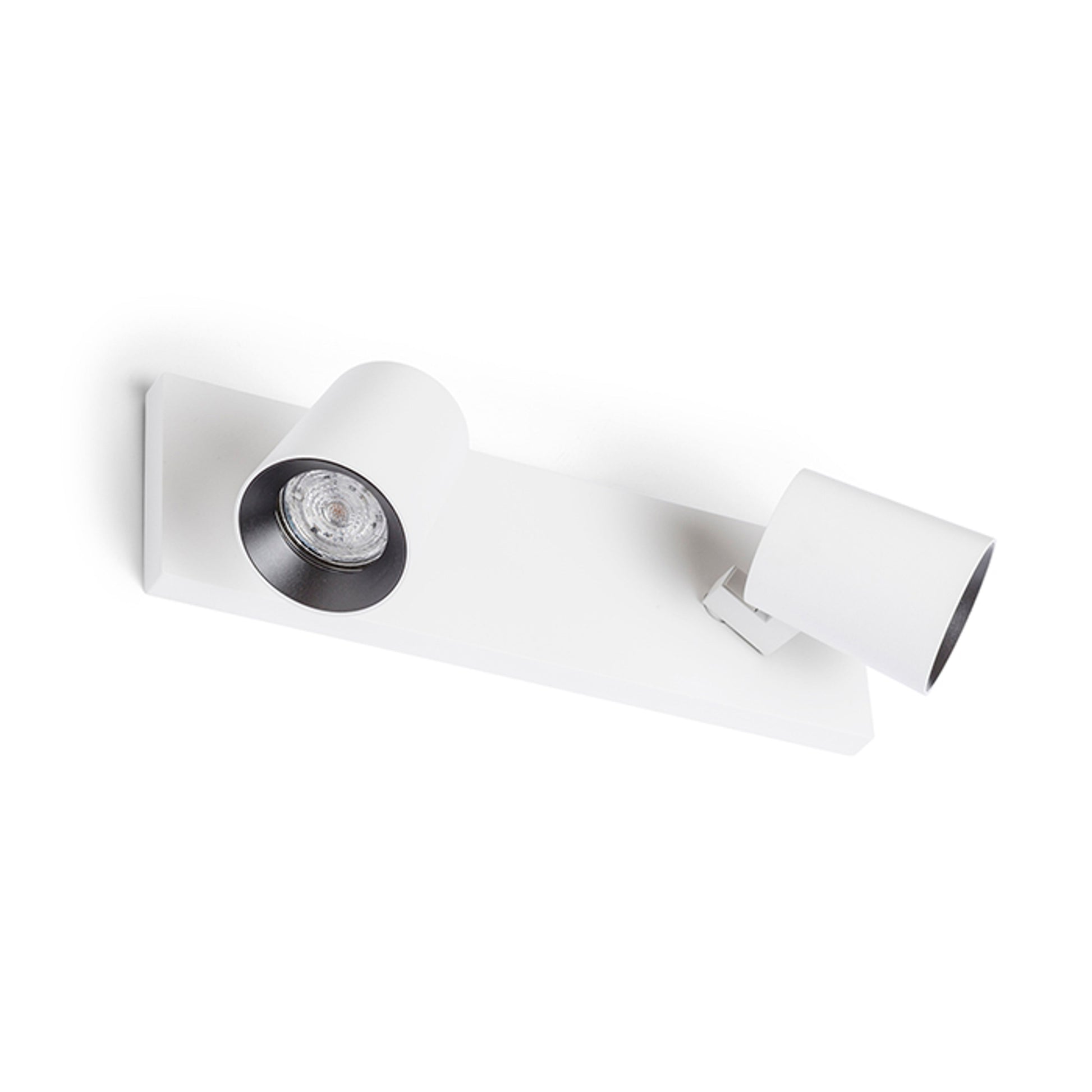 RENDL spotlight KENNY II surface mounted white/black  230V LED GU10 2x8W R12915 2