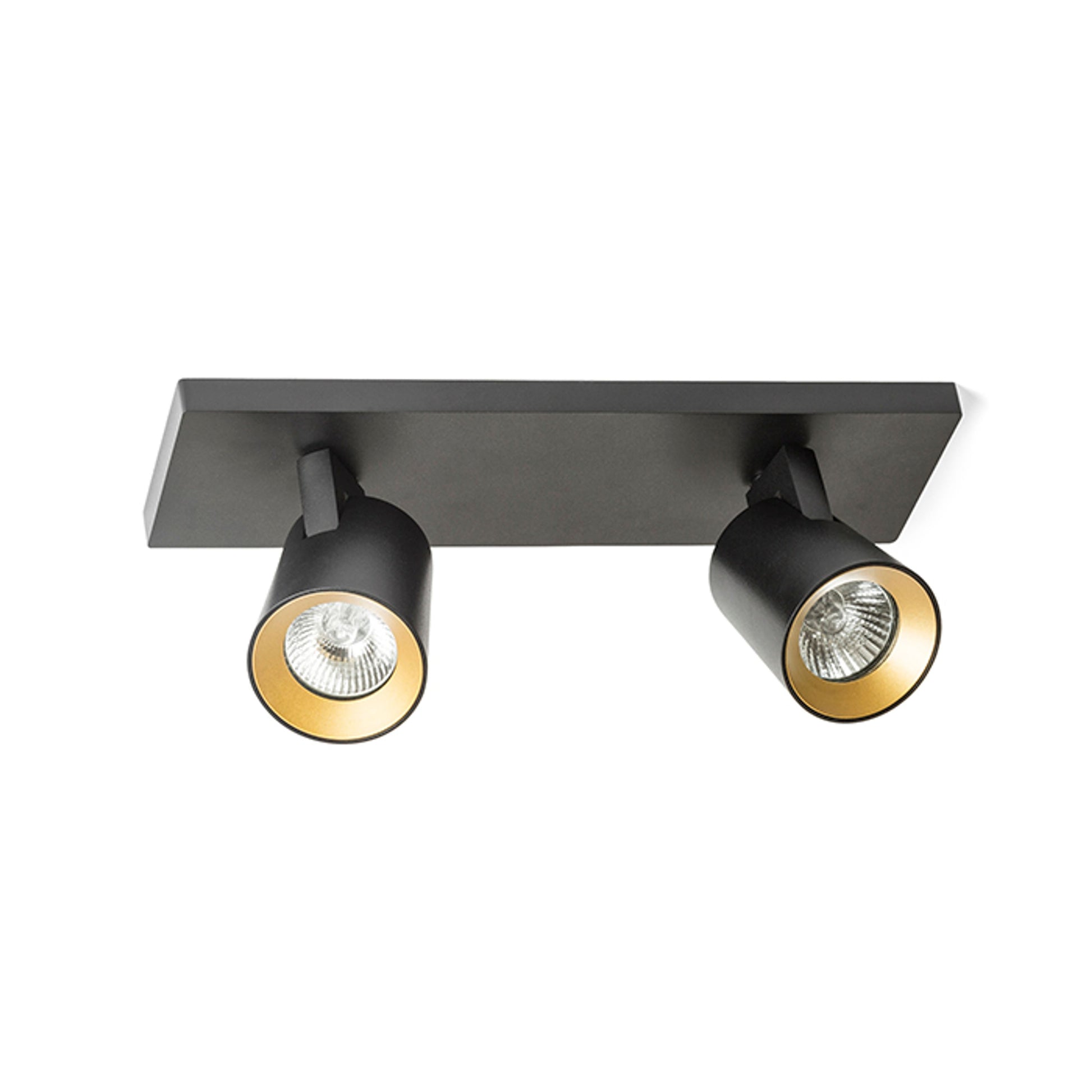 RENDL spotlight KENNY II surface mounted black/gold  230V LED GU10 2x8W R12917 4