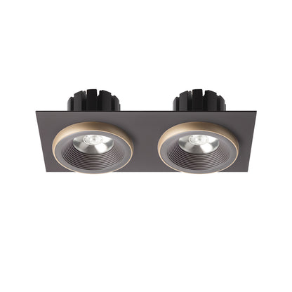 RENDL recessed light SHARM SQ II recessed brown/pearl gold 230V LED 2x10W 24° 3000K R13257 2