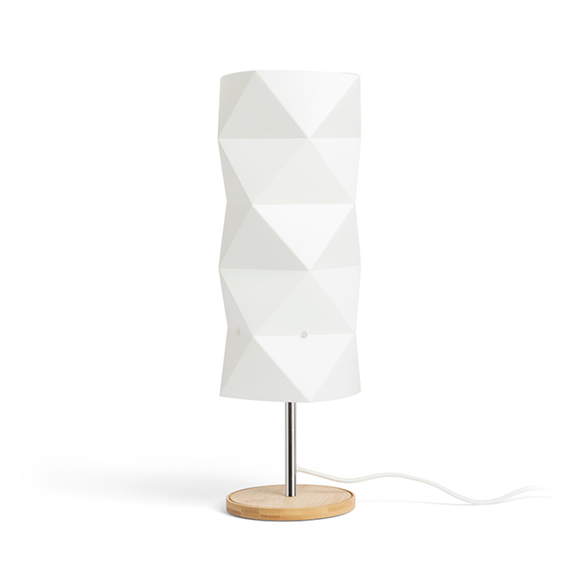 RENDL table lamp ZUMBA table  white PVC/wood/chrome 230V LED E14 11W R13320 1