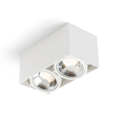 RENDL surface mounted lamp JAMES II DIMM ceiling matt white 230V LED 2x15W 24° 3000K R13362 1