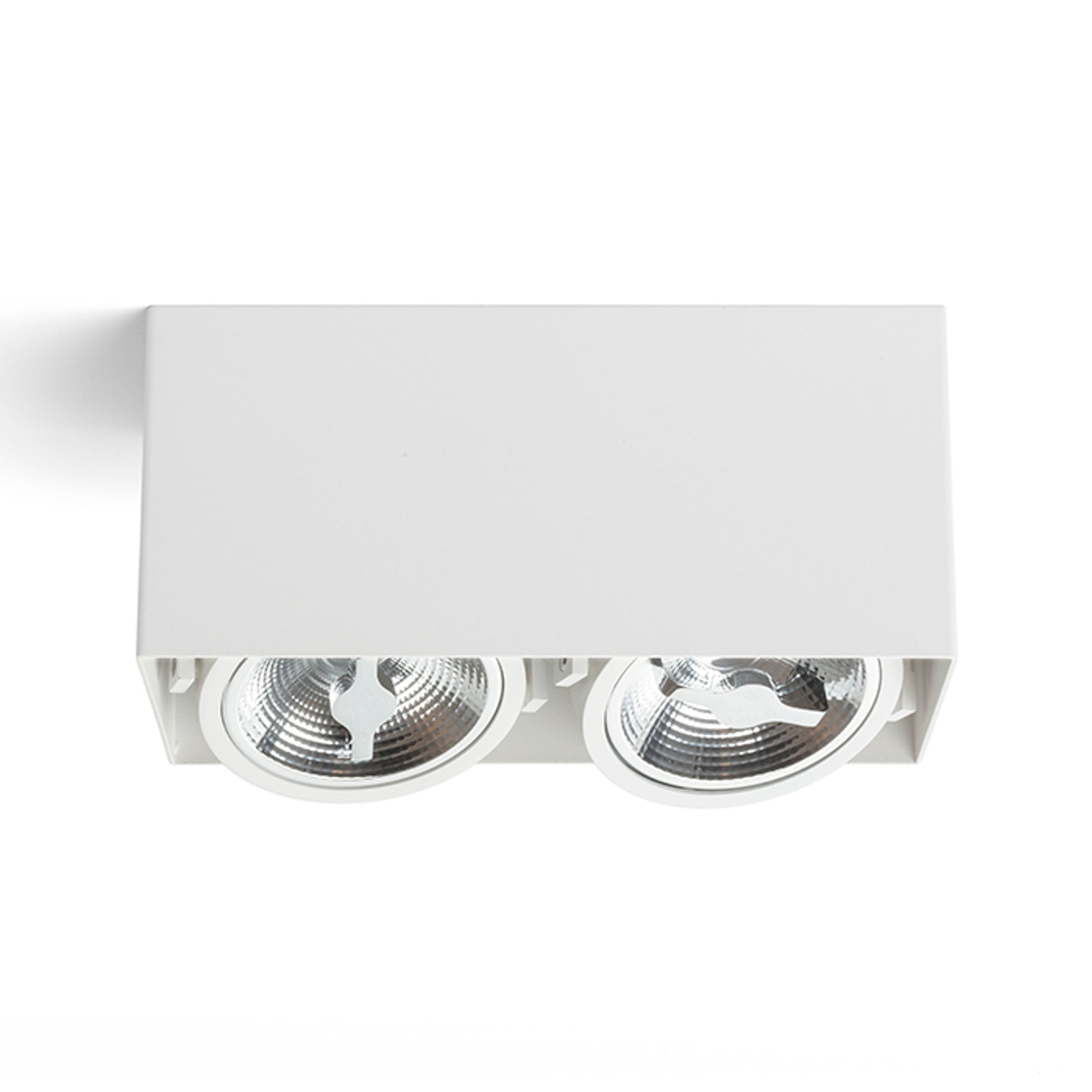 RENDL surface mounted lamp JAMES II DIMM ceiling matt white 230V LED 2x15W 24° 3000K R13362 3