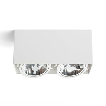 RENDL surface mounted lamp JAMES II DIMM ceiling matt white 230V LED 2x15W 24° 3000K R13362 3