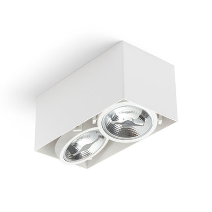RENDL surface mounted lamp JAMES II DIMM ceiling matt white 230V LED 2x15W 24° 3000K R13362 5