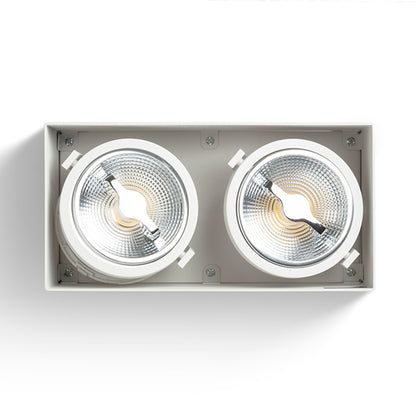 RENDL surface mounted lamp JAMES II DIMM ceiling matt white 230V LED 2x15W 24° 3000K R13362 7