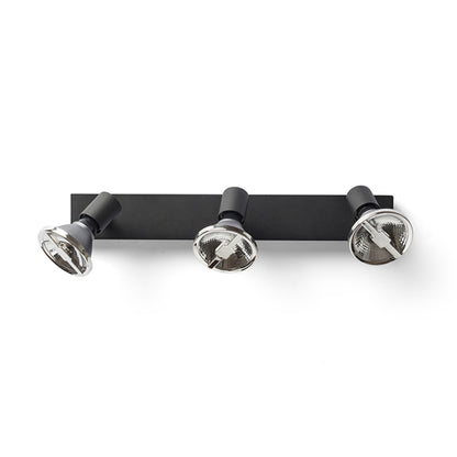 RENDL spotlight TRICA III wall black 230V GU10 3x25W R13376 5