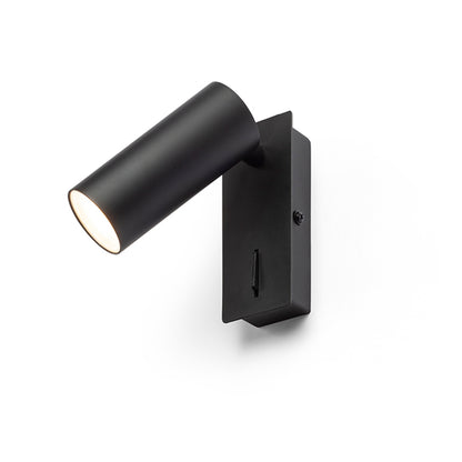 RENDL spotlight TAPIO I SQ wall black 230V LED 4.5W 3000K R13423 1