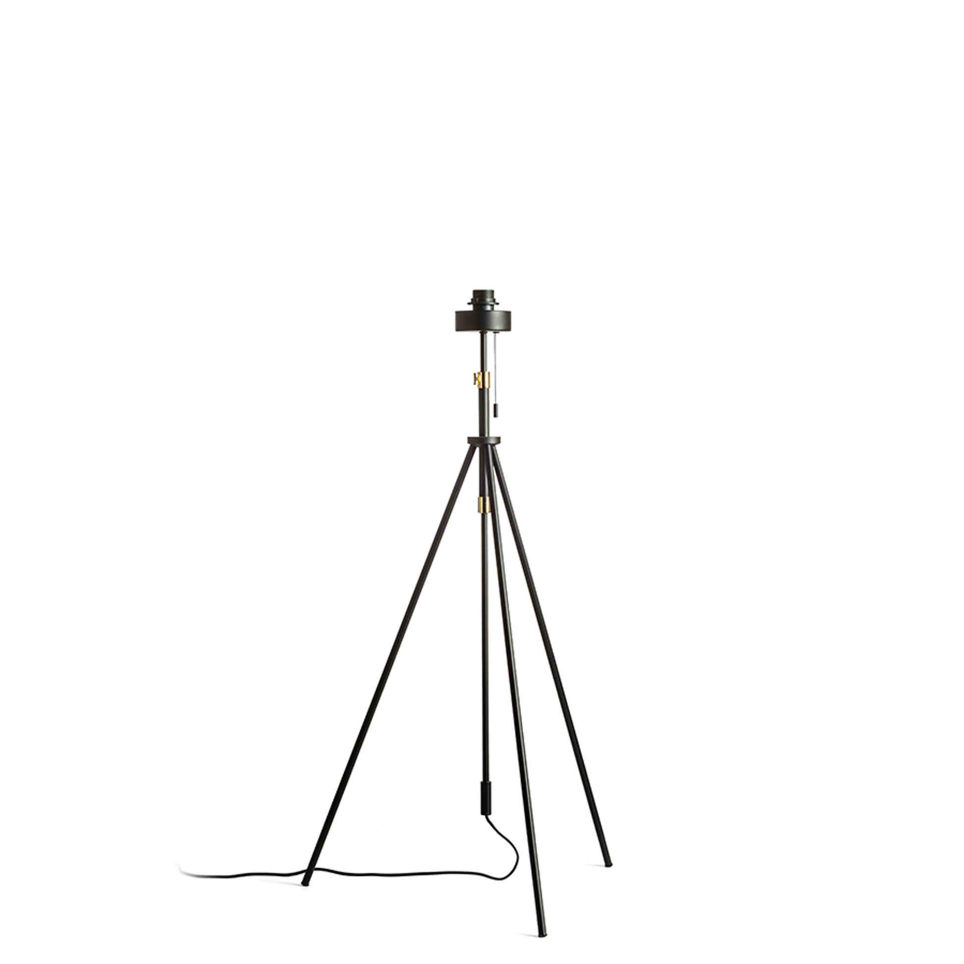 RENDL shades, shade bases, pendent sets LUTON floor base  black/brass 230V LED E27 15W R13640 3