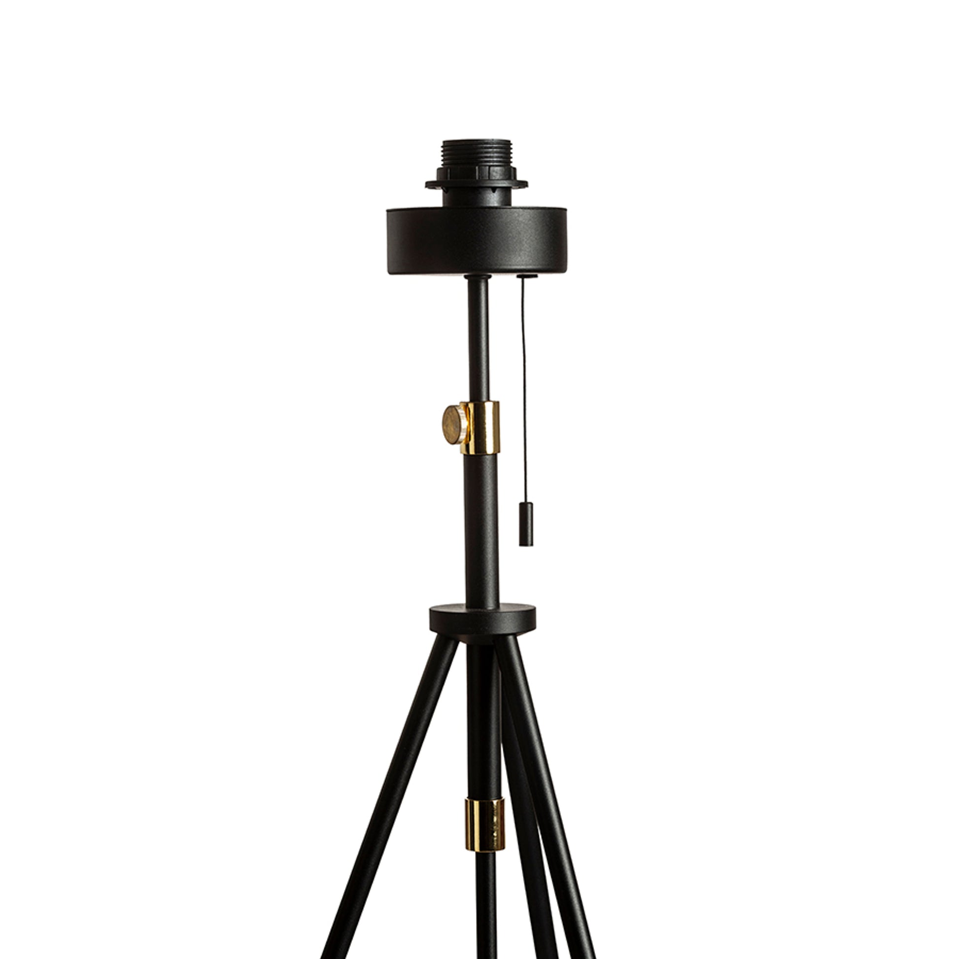 RENDL shades, shade bases, pendent sets LUTON floor base  black/brass 230V LED E27 15W R13640 4