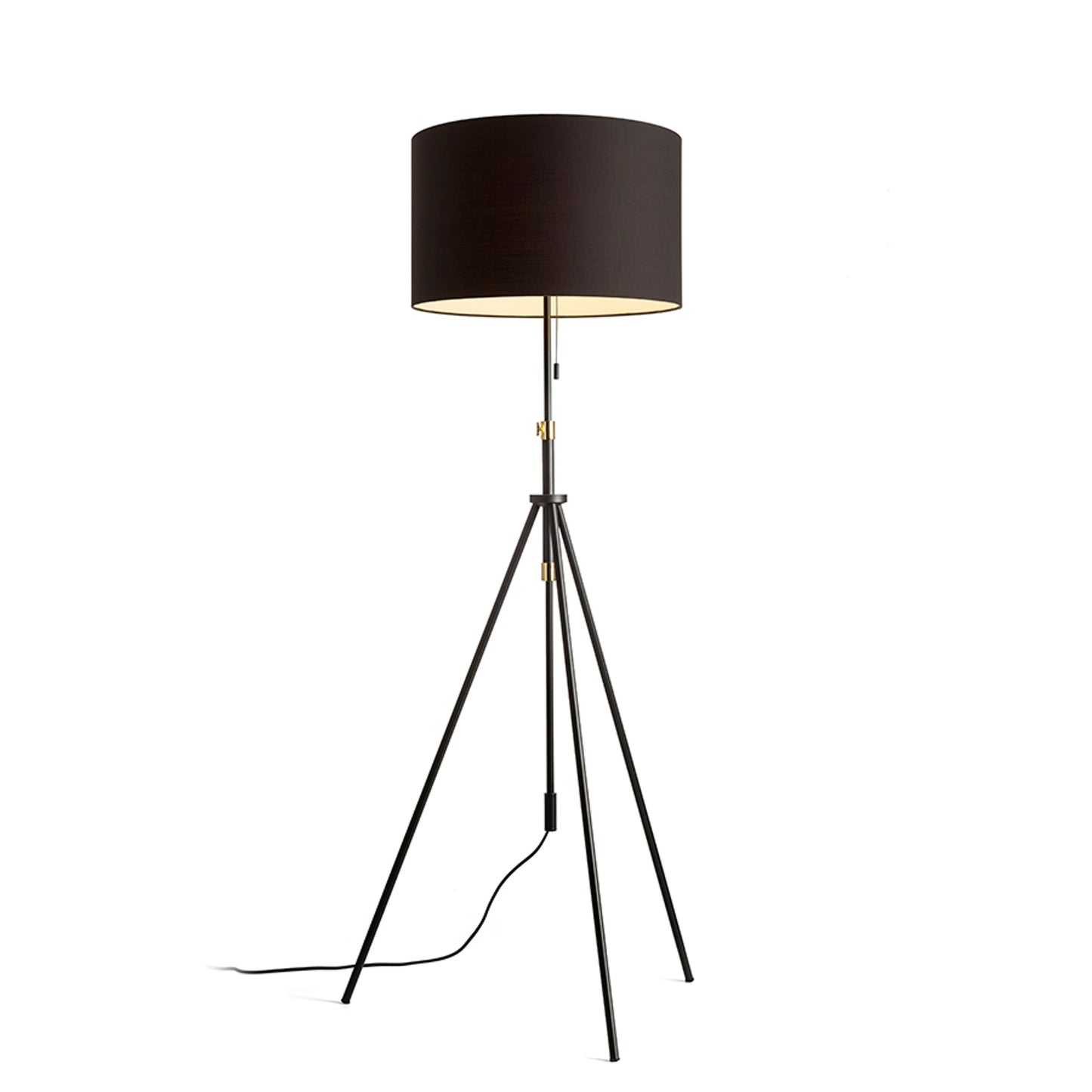 RENDL shades, shade bases, pendent sets LUTON floor base  black/brass 230V LED E27 15W R13640 5