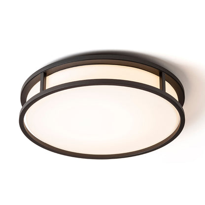 RENDL surface mounted lamp GRANDE LED 35 ceiling  opal-colored glass/black 230V LED 24W IP44  3000K R13679 6