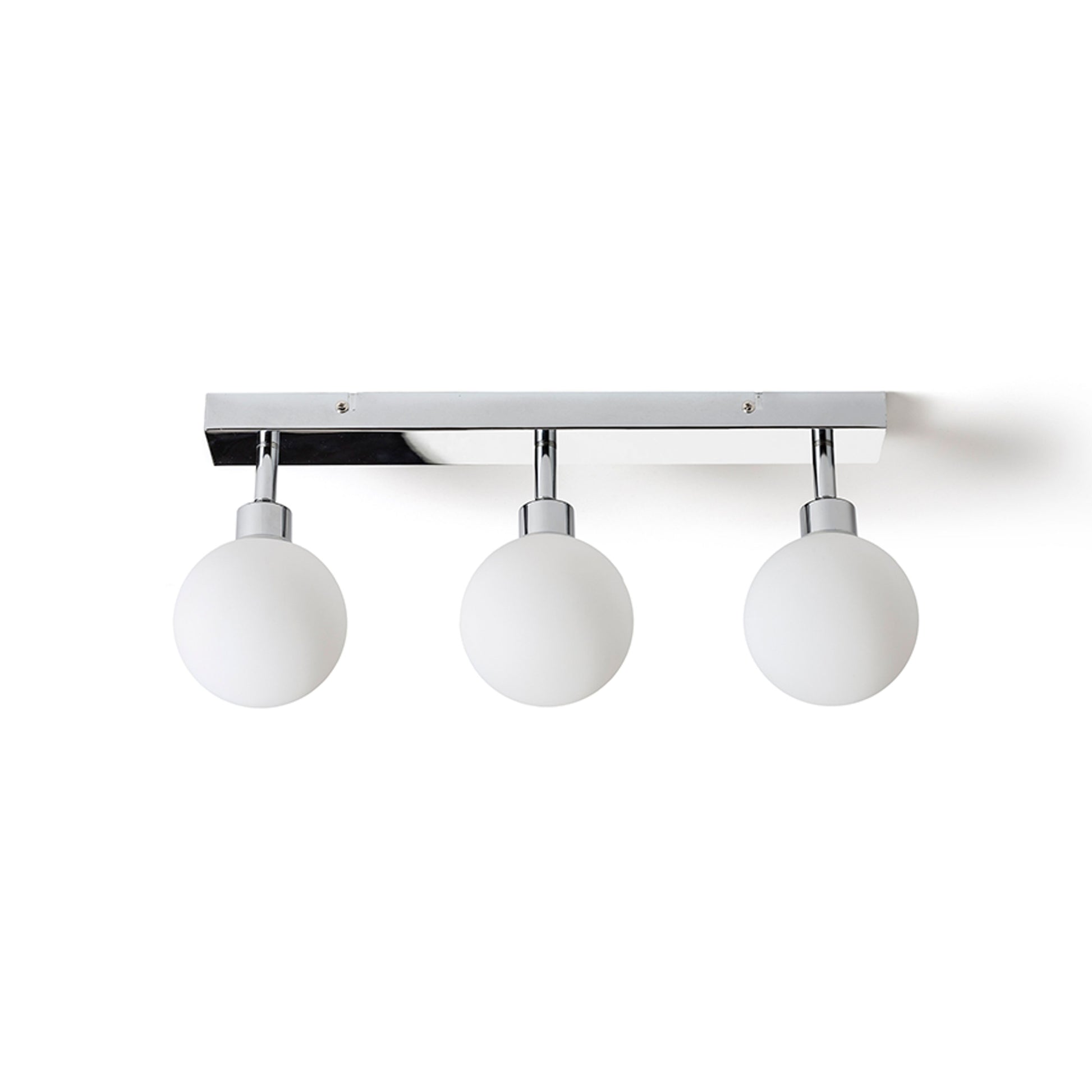 RENDL spotlight BOLLY III surface mounted  opal-colored glass/chrome 230V LED G9 3x3W IP44 R13691 5