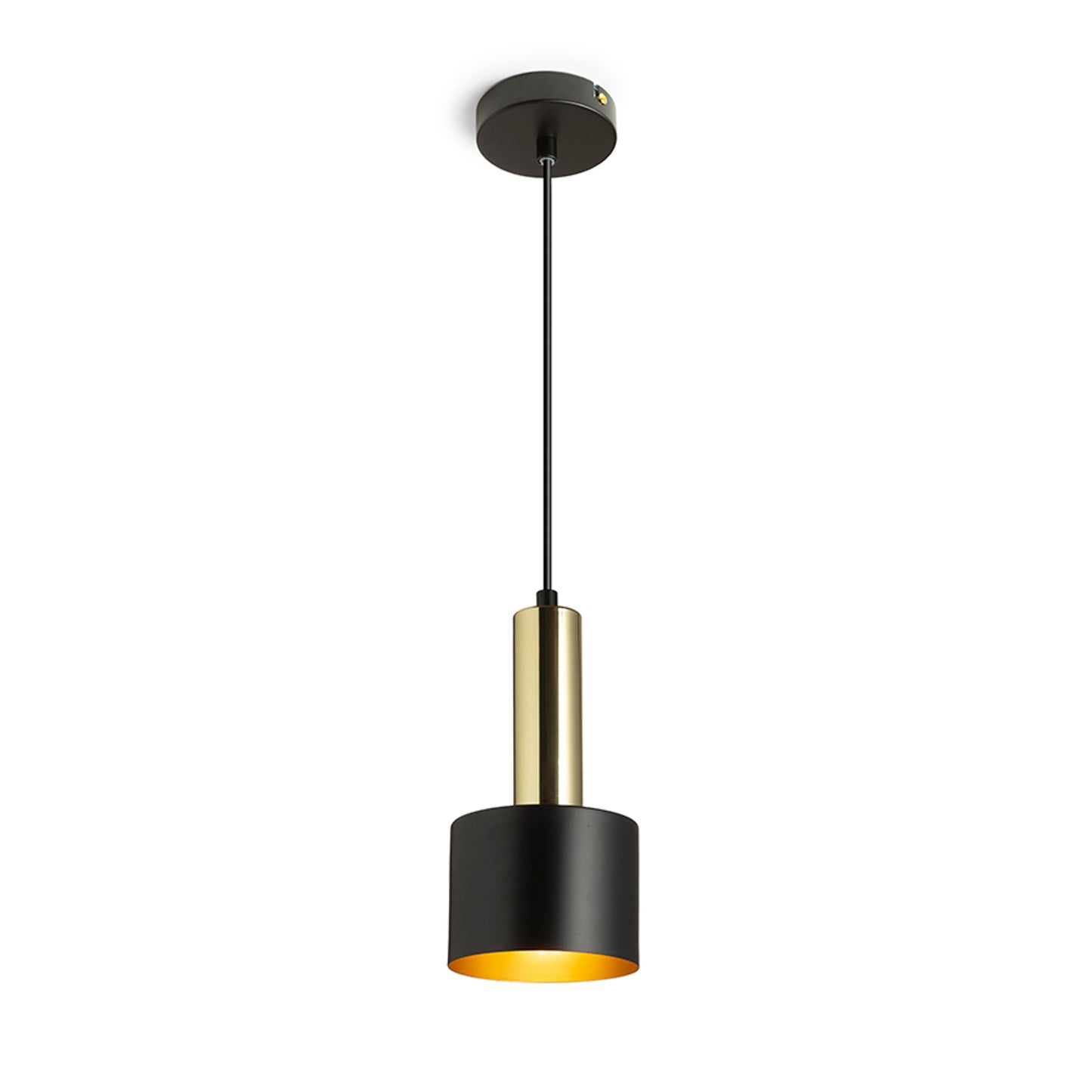 RENDL pendant lamp GIULIA 12 pendant black/gold brown brass 230V LED E27 11W R13909 1