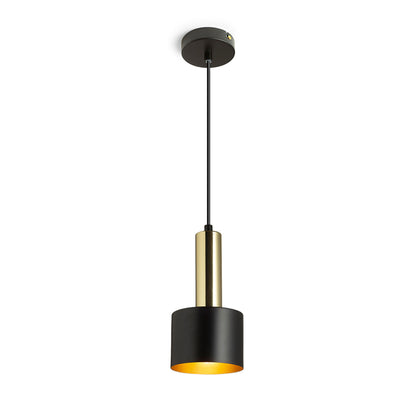 RENDL pendant lamp GIULIA 12 pendant black/gold brown brass 230V LED E27 11W R13909 1