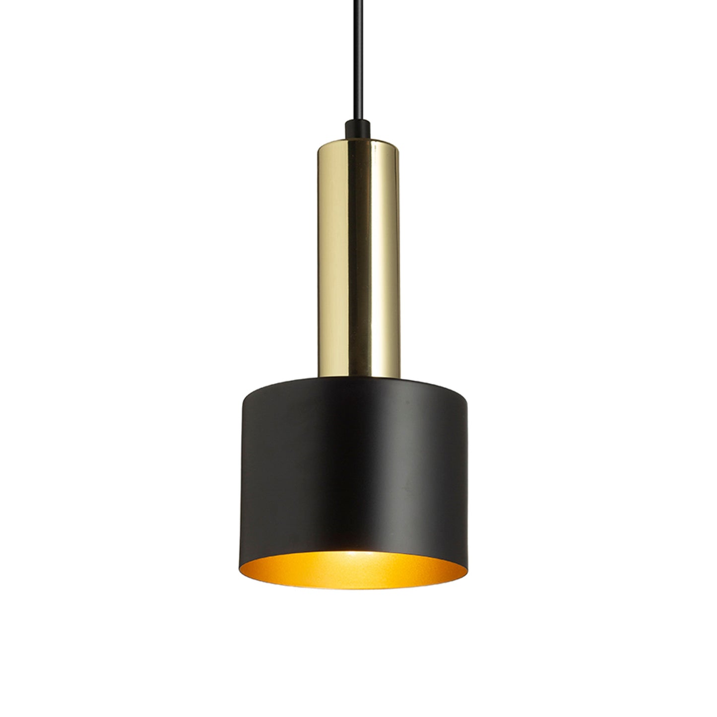 RENDL pendant lamp GIULIA 12 pendant black/gold brown brass 230V LED E27 11W R13909 2