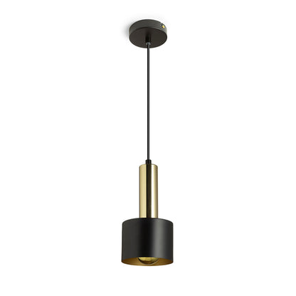 RENDL pendant lamp GIULIA 12 pendant black/gold brown brass 230V LED E27 11W R13909 5