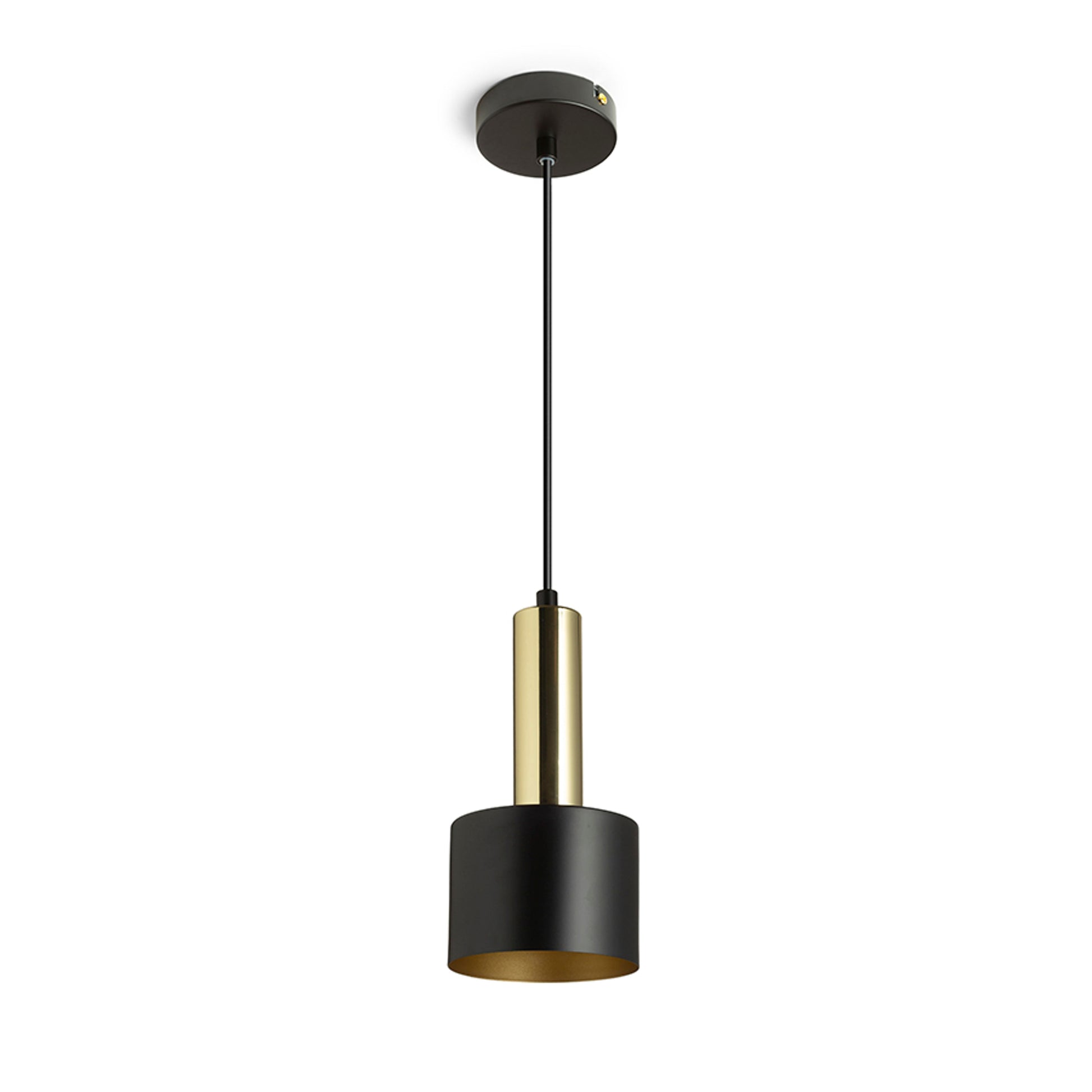 RENDL pendant lamp GIULIA 12 pendant black/gold brown brass 230V LED E27 11W R13909 6