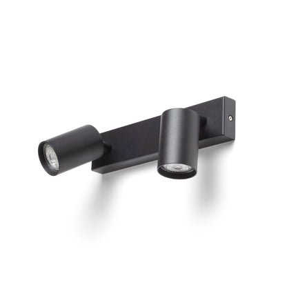 RENDL spotlight DUDE II surface mounted black 230V LED GU10 2x9W R13923 2