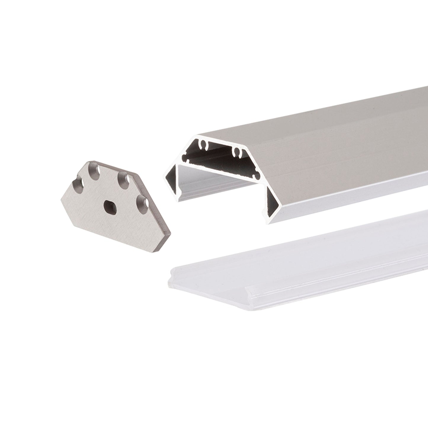 RENDL LED-strip LED PROFILE J surface mounted 1m anodized aluminum/matte acrylic  R14095 2