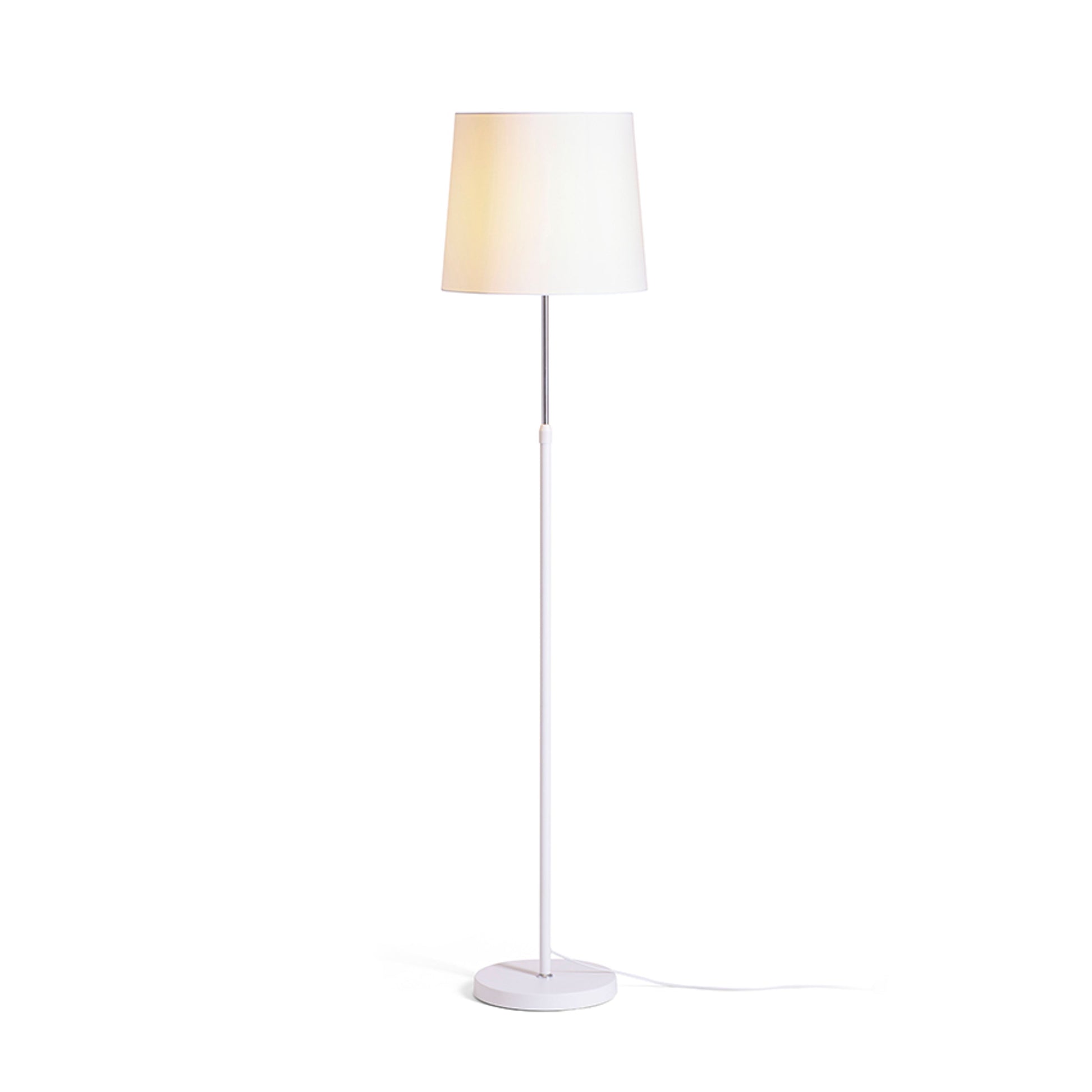 RENDL shades, shade bases, pendent sets EMMETT floor base white chrome 230V LED E27 15W R14117 7