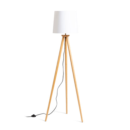 RENDL shades, shade bases, pendent sets BASCO floor base bamboo 230V LED E27 15W R14147 3