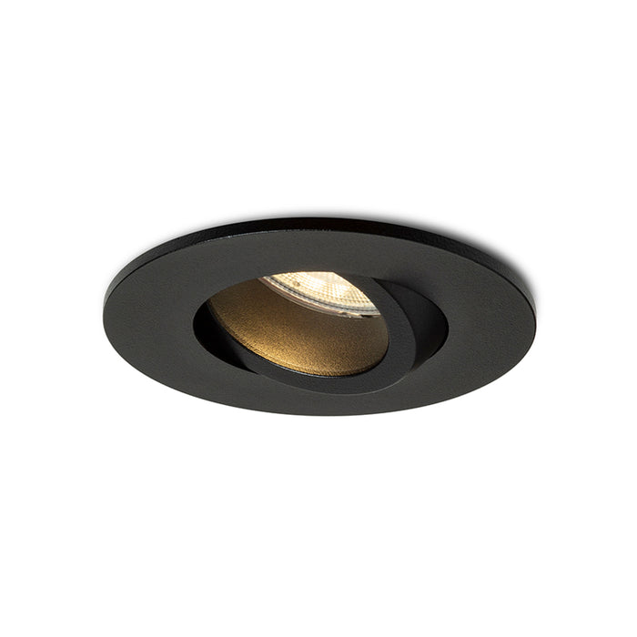 RENDL recessed light GALO R recessed black 230V LED GU10 9W IP65 R14224 1