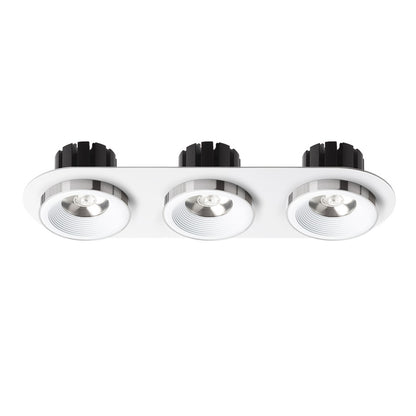RENDL recessed light SHARM R III recessed white chrome 230V LED 3x10W 24° 3000K R14574 2